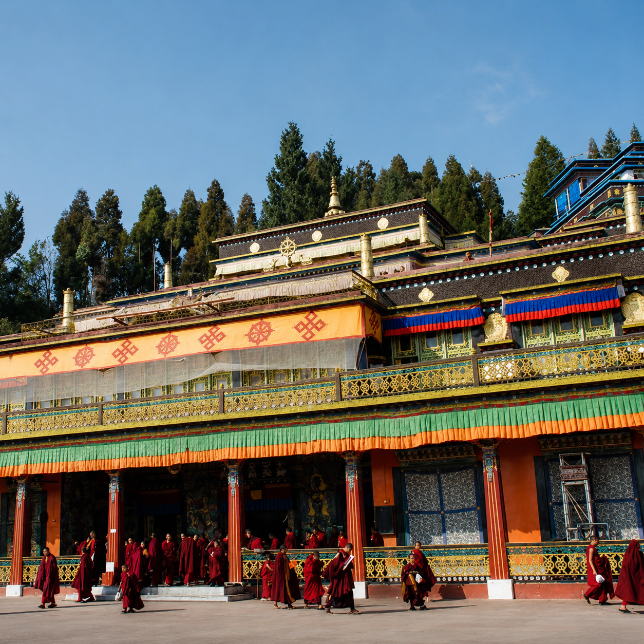 隆德寺 Rumtek Monastery 建築圖像